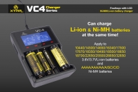 Xtar VC4 - Ladegerät für Li-Ion 3,6V - 3,7V und NIMH Akkus mit USB Kabel