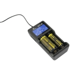 Xtar VC2 - Ladegerät für Li-Ion Akkus inkl. 2/4 Sony Konion VTC5A Akkus 18650 - 2600mAh 35A