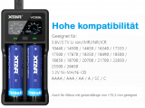 Xtar VC2 SL - Ladegerät für Li-Ion Akkus 3,6V - 3,7V und NIMH Akkus mit USB Kabel