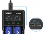 Xtar VC2 SL - Ladegerät für Li-Ion Akkus 3,6V - 3,7V und NIMH Akkus mit USB Kabel