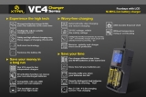 Xtar VC4 - Ladegerät für Li-Ion Akkus inkl. 4 Sony Konion VTC5A Akkus 18650 - 2600mAh 35A