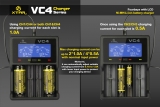 Xtar VC4 - Ladegerät inkl. 2/4 Sony Konion VTC5A Akkus 18650 - 2600mAh 35A