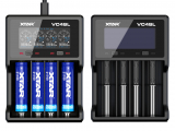Xtar VC4SL - Ladegerät inkl. 2/4 Sony Konion VTC5A Akkus 18650 - 2600mAh 35A