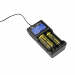 Xtar VC2 SL - Ladegerät für Li-Ion Akkus 3,6V - 3,7V und NIMH Akkus mit USB Kabel