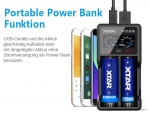 Xtar VC2-S - Akku Ladegerät + Powerbank inkl. 2/4 Sony Konion VTC5A Akkus 18650 - 2600mAh 35A