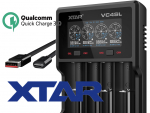 Xtar VC4SL QC3.0 - Ladegerät für Li-Ion 3,6V - 3,7V und NIMH 1,2V Akkus