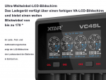 Xtar VC4SL - Ladegerät für Li-Ion Akkus inkl. 2/4 Samsung INR18650 25R 2500mAh 3,6V - 3,7V 20A (Flat Top)